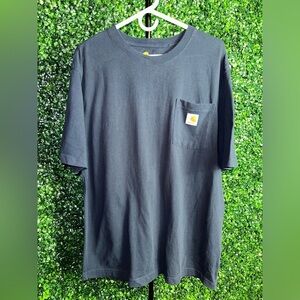 Men’s Carhartt Navy Original Fit Pocket T-Shirt